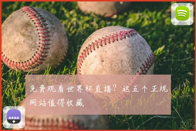 免费观看世界杯直播？这五个正规网站值得收藏